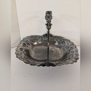 Victorian Silver Quadruple Plate Brides Wedding  Basket